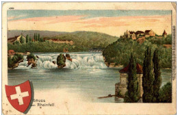 Gruss Vom Rheinfall - Litho - Neuhausen Am Rheinfall