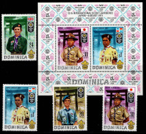 DOM-01- DOMINICA - 1971 - MNH -SCOUTS- WORLD SCOUT JAMBOREE JAPAN - Dominica (...-1978)