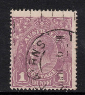 AUSTRALIA 1922 1d VIOLET  KGV  STAMP  PERF.14 1st.WMK SG.57 VFU - Used Stamps
