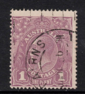 AUSTRALIA 1922 1d VIOLET  KGV  STAMP  PERF.14 1st.WMK SG.57 VFU - Usados