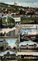 St. Gallen - Mehrbildkarte - Saint-Gall