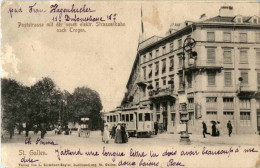 St. Gallen - Poststrasse Mit Tram - Saint-Gall