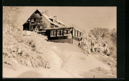 AK Klingenthal I. Sa., HO-Sporthotel Waldgut Im Winter  - Klingenthal