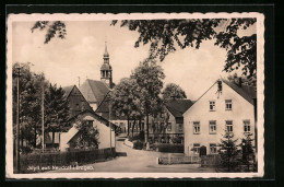 AK Neudorf / Erzgeb., Partie An Der Kirche  - Neudorf A. D. Spree