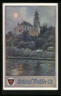 AK Deutscher Schulverein Nr. 442: Schloss Wallsee A. D. Bei Mondschein  - Weltkrieg 1914-18