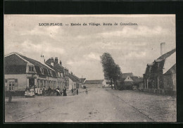 CPA Loon-Plage, Entrée Du Village, Route De Gravelines  - Gravelines