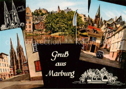 73862535 Marburg Lahn Schloss Krebsgasse Marienkirche Landgrafenschloss Elisabet - Marburg