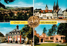 73862519 Gelnhausen Panorama Untermarkt Rathaus Kaiserpfalz Gelnhausen - Gelnhausen