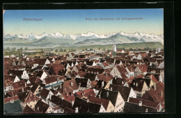 AK Memmingen, Blick Vom Martinsturm Mit Gebirgspanorama  - Memmingen