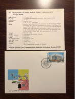 THAILAND FDC COVER 1992 YEAR HOSPITAL HEALTH MEDICINE STAMPS - Tailandia