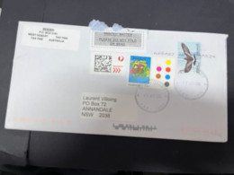 1-5-2024 (3 Z 34) Australia (posted Letter) 2024 - AAT Petrel Bird + Additional Postage $ Express Label - Brieven En Documenten