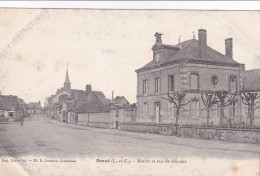 Droué (41 Loir Et Cher) La Mairie Et La Rue Saint Nicolas - édit. Laussedat Carte Précurseur - Droue
