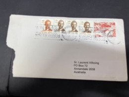 1-5-2024 (3 Z 34) Letter Posted From Spain To Australia In 2024 (1 Cover) With Multiple Stamps - Covers & Documents