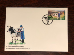 THAILAND FDC COVER 1995 YEAR VETERINARY HEALTH MEDICINE STAMPS - Thaïlande