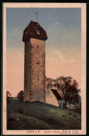 AK Horb A. N., Abendstimmung Am Schütte-Turm  - Horb