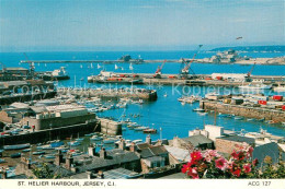 73662420 St Helier Jersey Harbour A Commercial Port With A View Of Elizabeth Cas - Sonstige & Ohne Zuordnung