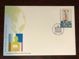 THAILAND FDC COVER 2002 YEAR GASTROENTEROLOGY HEALTH MEDICINE STAMPS - Tailandia