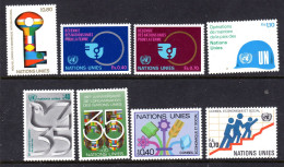 UNITED NATIONS UN GENEVA - 1980 COMPLETE YEAR SET (8V) AS PICTURED FINE MNH ** SG G89-G94, G96-G97 - Nuovi
