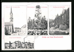 AK Bad Steben, Frankenwald - Königliche Kuranstalt Bad Steben, Kirche Am Luitpolsplatz Naila, Hirschensprung Im Höll  - Naila