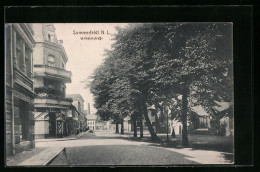 AK Sommerfeld /N.-L., Wilhelmstrasse Mit Waffengeschäft  - Andere & Zonder Classificatie