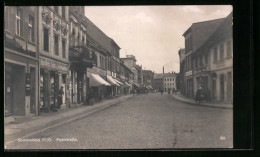 AK Sommerfeld /N.-L., Partie In Der Poststrasse Mit Blick Auf Fabrikschlot  - Other & Unclassified