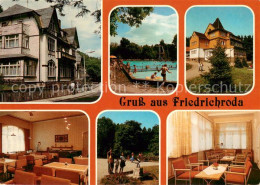 73661924 Friedrichroda Erholungsheim Schauenburgmuehle Speiseraum Freibad Park F - Friedrichroda