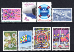 UNITED NATIONS UN GENEVA - 1983 COMPLETE YEAR SET (8V) AS PICTURED FINE MNH ** SG G113-G120 - Nuovi