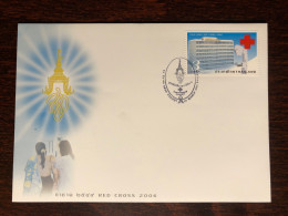 THAILAND FDC COVER 2006 YEAR BREAST CANCER RED CROSS HEALTH MEDICINE STAMPS - Thailand