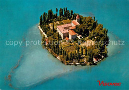 73661755 Split Spalato Klosterinsel Visovac Fliegeraufnahme Split Spalato - Croatia
