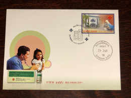 THAILAND FDC COVER 2007 YEAR TUBERCULOSIS TB RED CROSS HEALTH MEDICINE STAMPS - Thailand