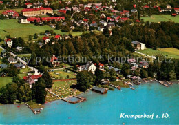 73661564 Krumpendorf Woerthersee Fliegeraufnahme Mit Strandbad Stich Krumpendorf - Sonstige & Ohne Zuordnung