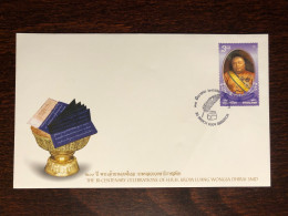 THAILAND FDC COVER 2009 YEAR WRITER POET  STAMPS - Tailandia