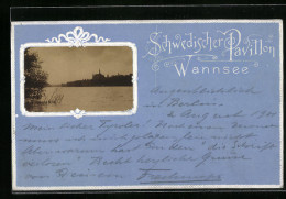 Passepartout-AK Berlin-Wannsee, Schwedischer Pavillon  - Wannsee