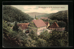 AK Weinheim A. D. B., Fuchssche Mühle Aus Der Vogelschau  - Weinheim