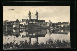 AK Waldsee, Blick Auf Die Kirche über Den See  - Bad Waldsee