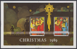 Sri Lanka Ceylon 1989 MNH MS Christmas, Christianity, Christian, Religion, Festival, Miniature Sheet - Sri Lanka (Ceilán) (1948-...)