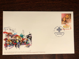 THAILAND FDC COVER 2014 YEAR RED CROSS HOSPITAL HEALTH MEDICINE STAMPS - Thaïlande