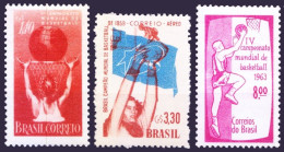 Brazil 1954, 59, 63 MNH, World Basketball Championship - Pallacanestro