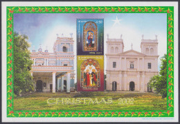 Sri Lanka Ceylon 2002 MNH MS Christmas, Christianity, Christian, Religion, Festival, Church, Miniature Sheet - Sri Lanka (Ceilán) (1948-...)