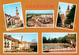 73661123 Olesnica Stadtansichten Kirche Freibad Olesnica - Pologne