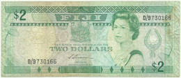 Fiji - 2 Dollars - ND ( 1988 ) - Pick: 87 - Serie D/9 - Fiji