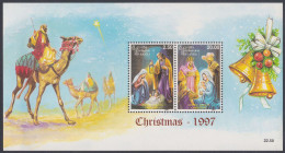 Sri Lanka Ceylon 1997 MNH MS Christmas, Christian, Christianity, Religion, Camel, Bells, Miniature Sheet - Sri Lanka (Ceilán) (1948-...)
