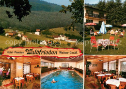 73660519 Weiten-Gesaess Hotel Pension Waldfrieden Restaurant Hallenbad Panorama  - Michelstadt