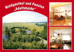 73660427 Wurzbach Waldgasthof Pension Adolfshaide Gaesteraum Landschaftspanorama - Te Identificeren
