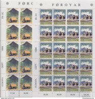 1990 EUROPA CEPT Faeroer Minifogli "Edifici Postali " MNH** - Otros & Sin Clasificación