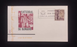 C) 1965, SPAIN, FDC, BURGOS CATHEDRAL, XF - Burgos