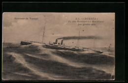 AK Passagierschiff SS Dumbéa Bei Stürmischer See  - Paquebots