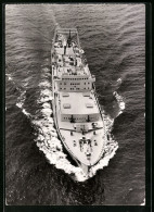 AK Handelsschiff Transport- Und Verarbeitungsschiff Junge Garde, Fliegeraufnahme  - Cargos