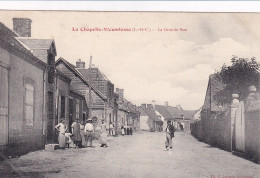 La Chapelle Vicomtesse (41 Loir Et Cher) La Grande Rue - édit. Lecomte - Autres & Non Classés