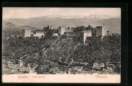 Postal Granada, Alhambra, Vista General  - Granada